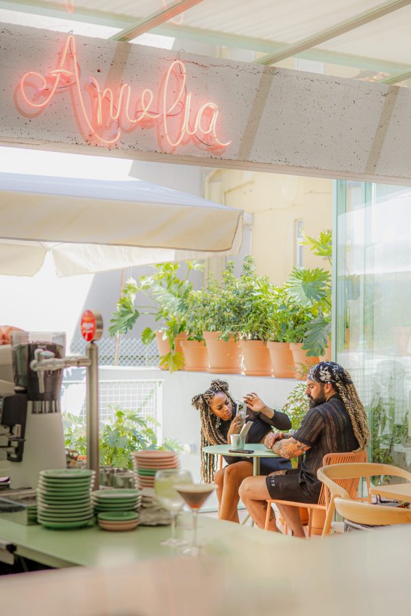 Espaço do restaurante Amélia Foz