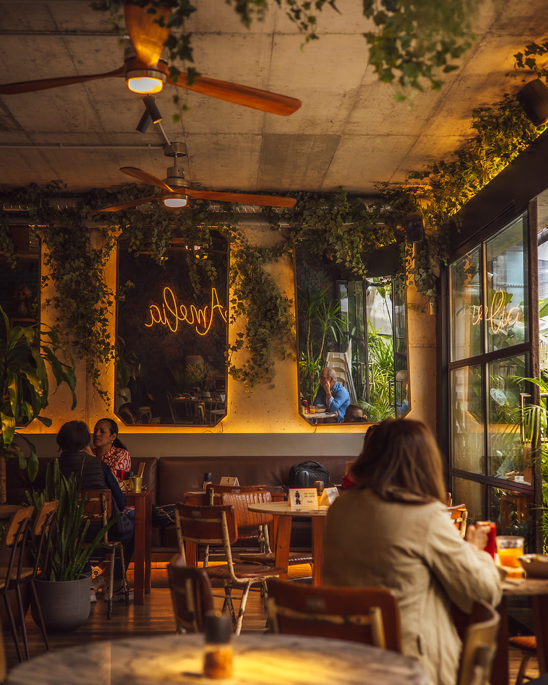 Espaço do restaurante Amélia Lisboa